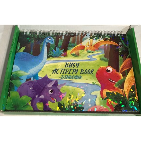 Free To Fly Busy Activity Learning Book Dinosaur Themed Educational Preschool - Picture 3 of 7
